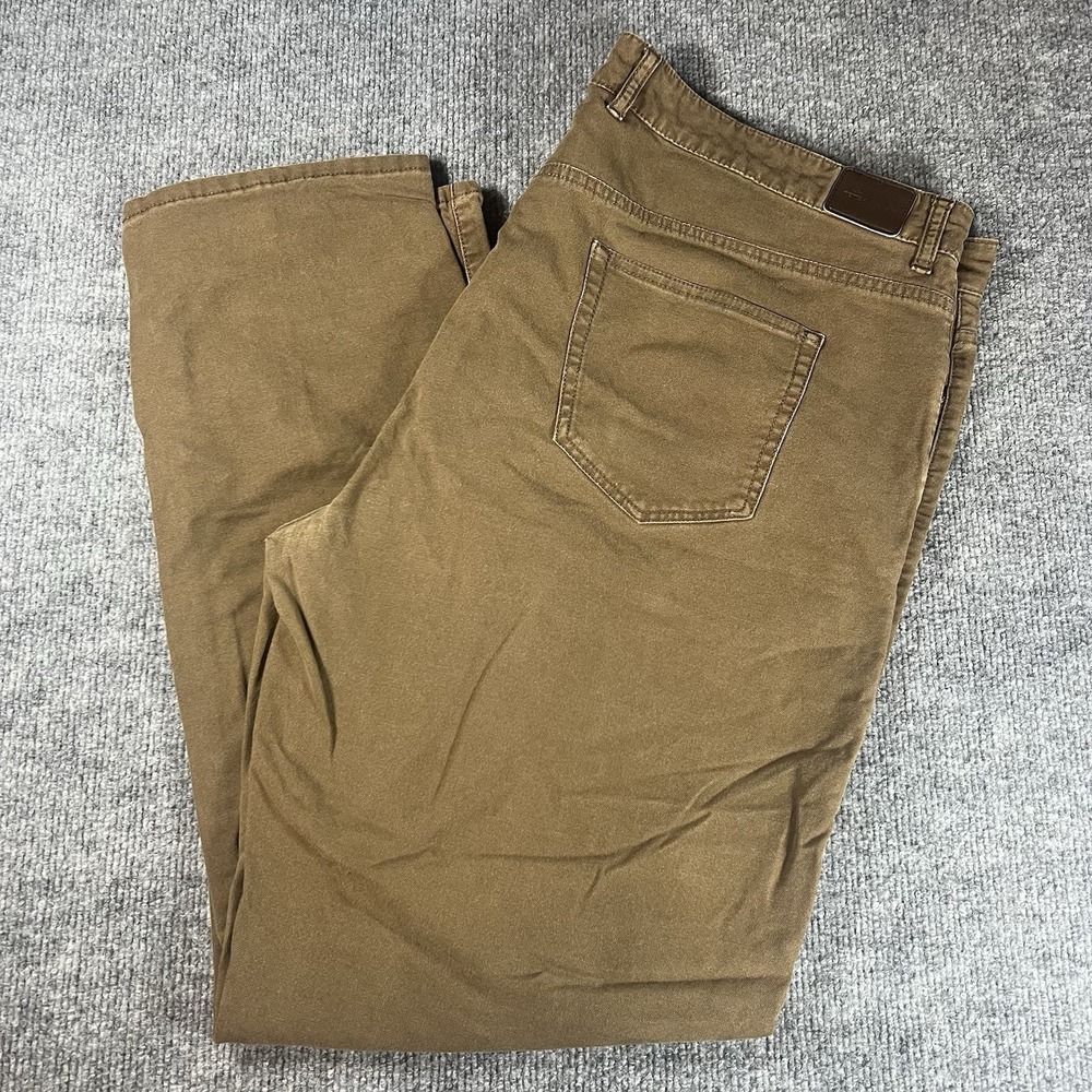 Peter Millar‎ 5-Pocket Pants Men 42 x 30 Brown Stretch Crown Vintage Canvas